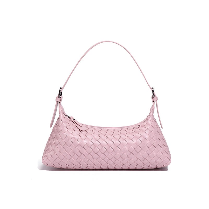 Woven Messenger Bag Shoulder Portable Fashion All-Match Commuter Underarm Bag Delivery - Image 1